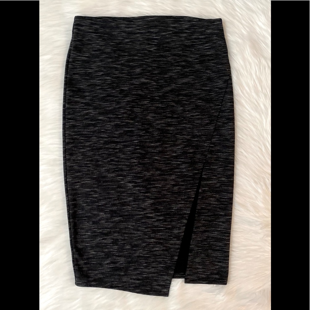 Pencil skirt with slit